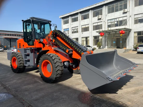 Mountain Raise New Telescopic Wheel Front Loader 1.5ton 55kw 0.6cbm Hydraulic System